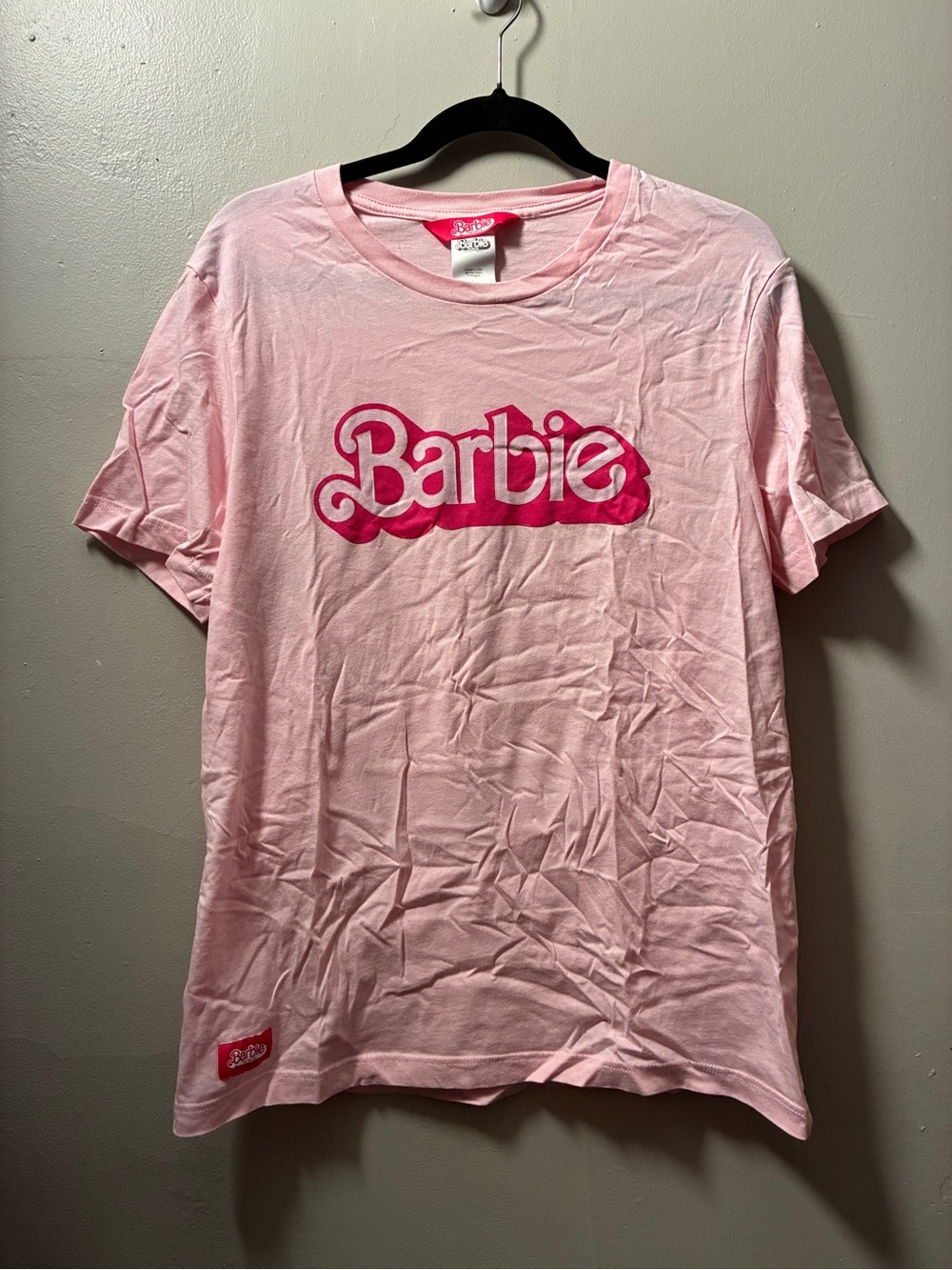Barbie Movie Light Pink Crewneck Tee